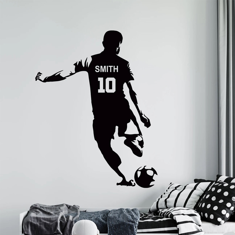 Baby Nursery Wall Decals - 축구 선수 이름 및 번호 벽
