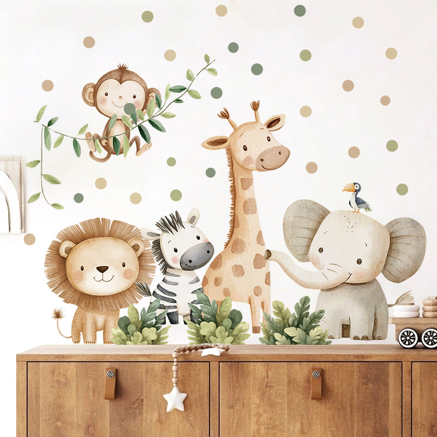 Boho 숲 동물 벽 스티커 어린이 방 소년 소녀 베이 - Baby Nursery Wallpaper Girl 리뷰 및 가격