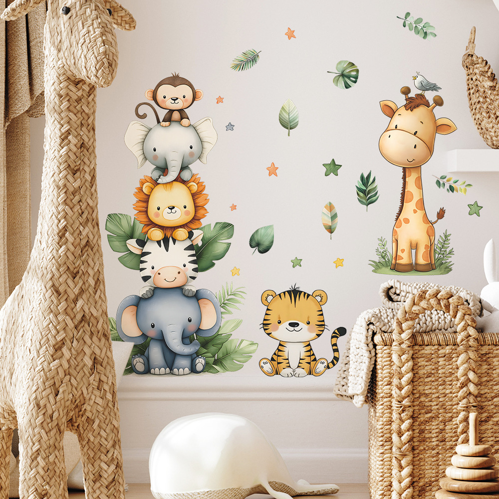 Boho 숲 동물 벽 스티커 어린이 방 소년 소녀 베이 - Baby Nursery Wallpaper Girl 리뷰 및 가격