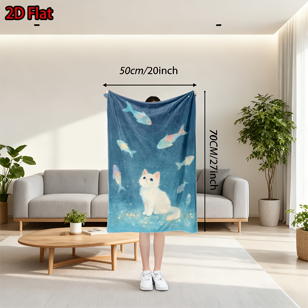 귀엽고 엉뚱한 고양이 수중 바다 테마 담요 플러시 천  - Baby Nursery Ocean Theme 리뷰 및 가격
