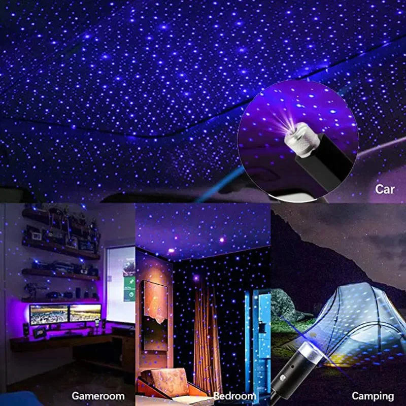 미니 자동차 LED 스타 나이트 라이트 프로젝터 USB - Night Light Projector Stars 리뷰 및 가격