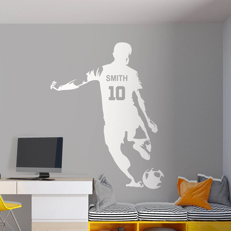 축구 선수 이름 및 번호 벽 스티커, 비닐 아트, 홈  - Baby Nursery Wall Decals 리뷰 및 가격