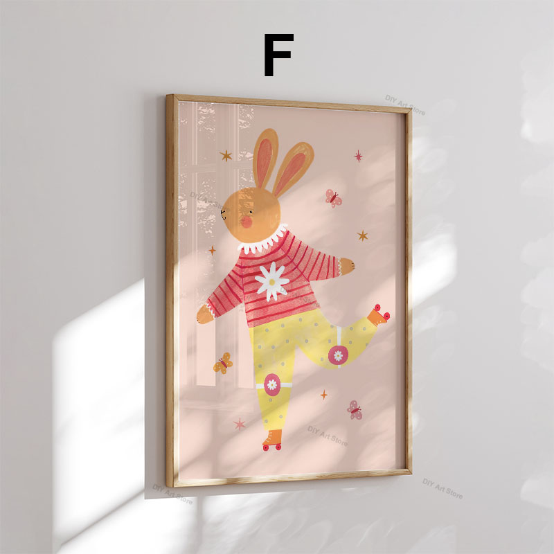 재미있는 만화 동물 보육원 벽 장식 캔버스 그림 곰 호 - Baby Nursery Products 리뷰 및 가격