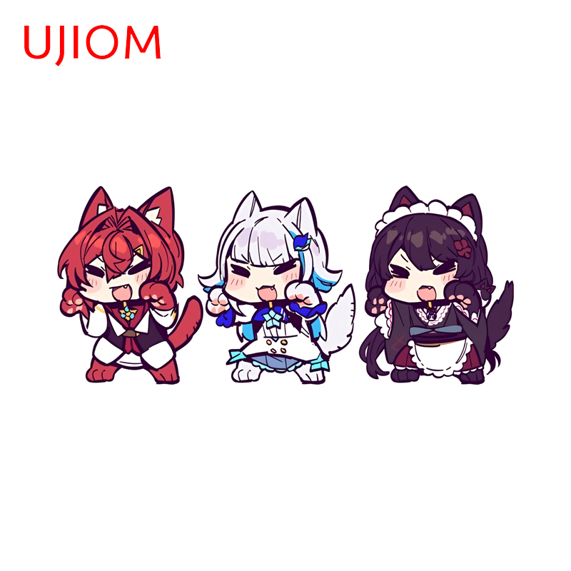 UJIOM Chibi Hololive 세 소녀 벽 스티 - Baby Nursery Wallpaper Girl 리뷰 및 가격