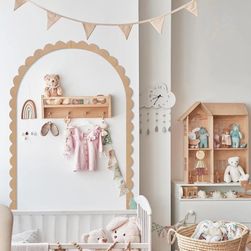 [신제품] 나무 벽 아치 장식 DIY 미완성 목재 프레 - Wall Decal Nursery 리뷰 및 가격
