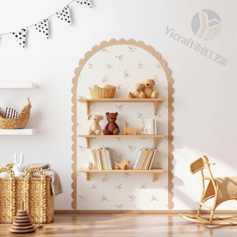 [신제품] 나무 벽 아치 장식 DIY 미완성 목재 프레 - Wall Decal Nursery 리뷰 및 가격