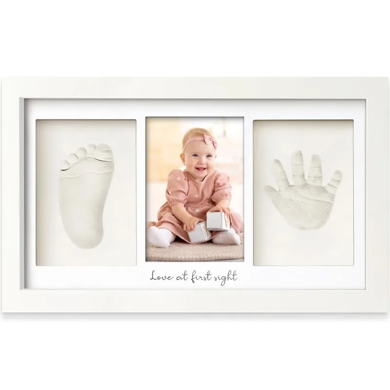 아기 손발자국 기념품 키트 (액자 포함, 공기 건조 점 - Baby Nursery Picture Frames 리뷰 및 가격