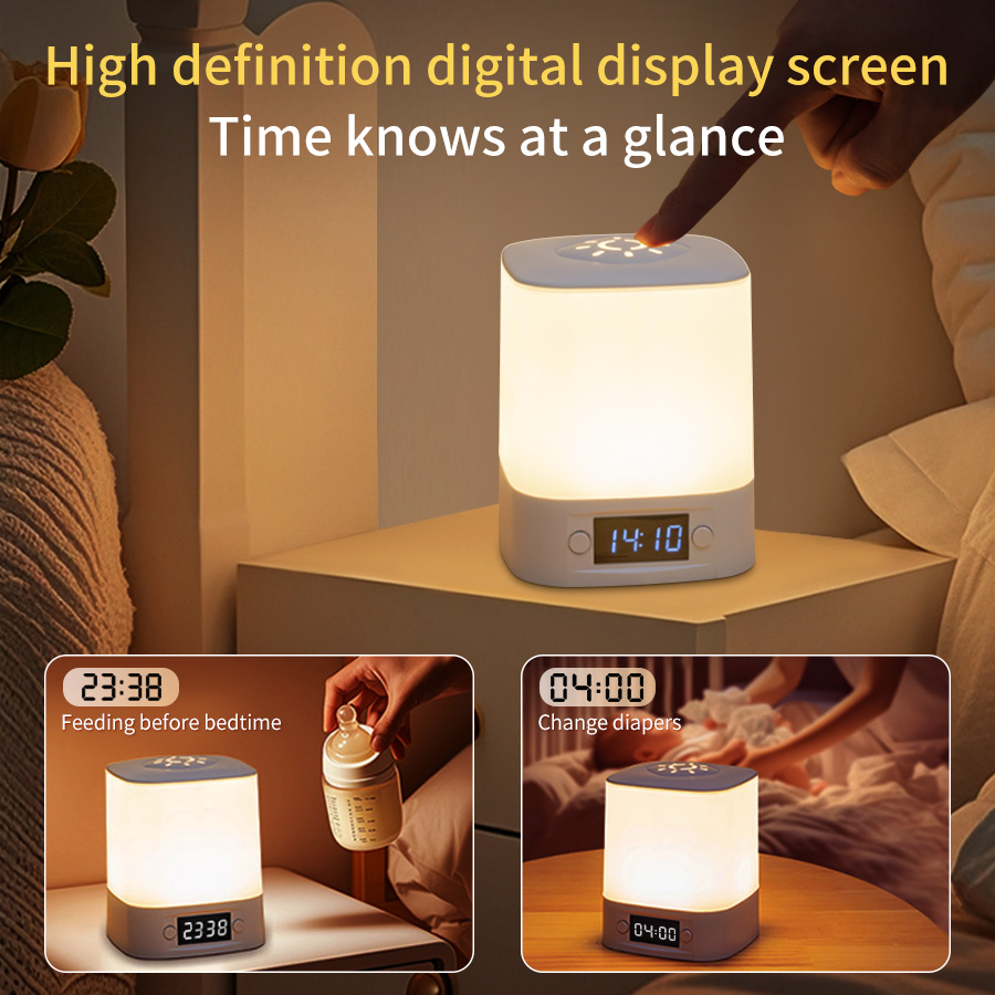 LED 테이블 램프 USB 충전식 시간 표시 시계 터치 - Baby Nursery Equipment 리뷰 및 가격
