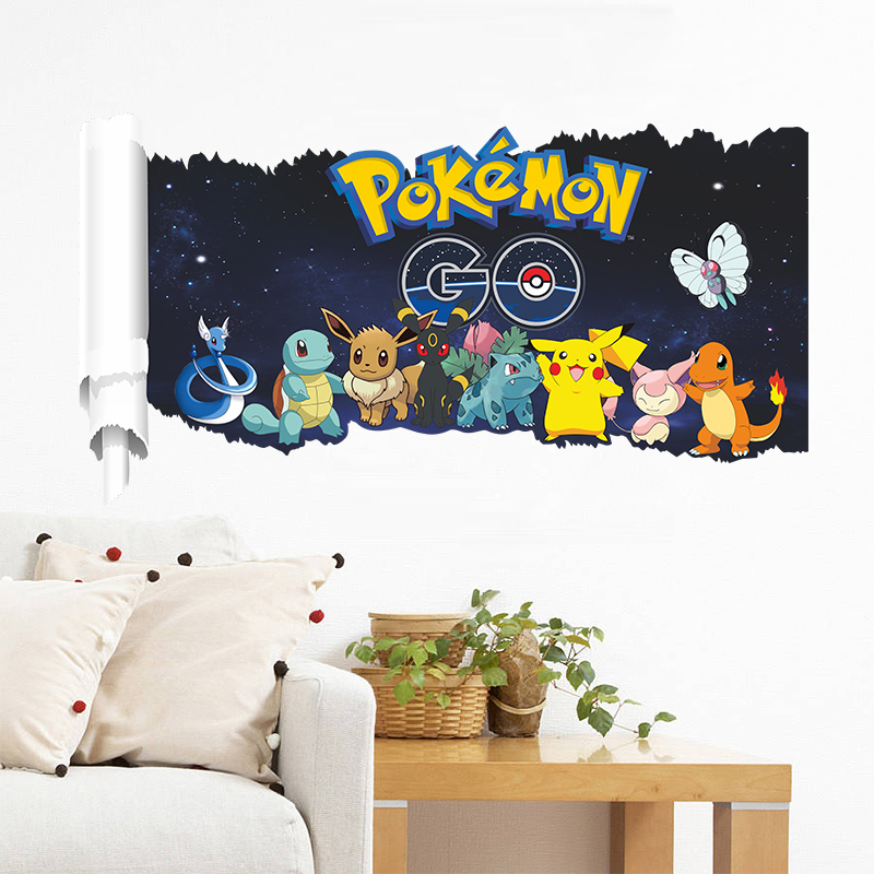 만화 포켓몬 피카츄 벽 스티커, 어린이 방 거실 침실  - Wall Decal Nursery 리뷰 및 가격