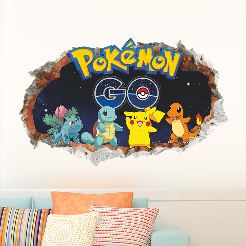 만화 포켓몬 피카츄 벽 스티커, 어린이 방 거실 침실  - Wall Decal Nursery 리뷰 및 가격