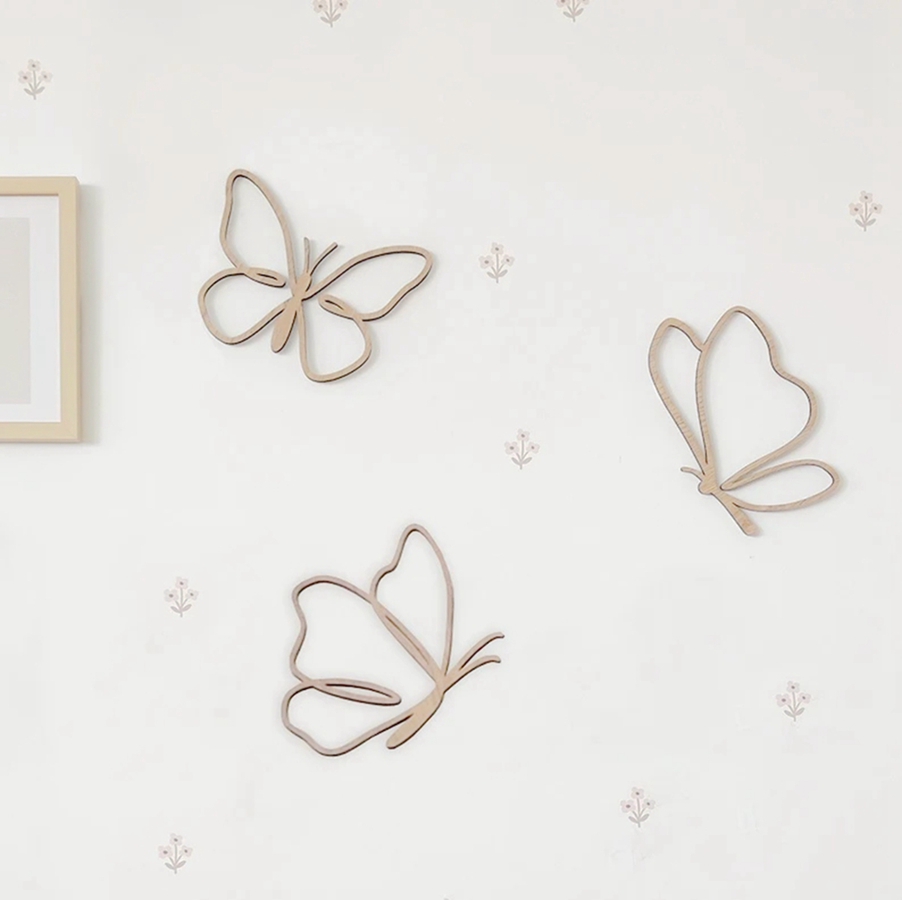 나무 나비 장식, 나무 벽 장식, 나비 나무 장식, 아 - Baby Nursery Products 리뷰 및 가격