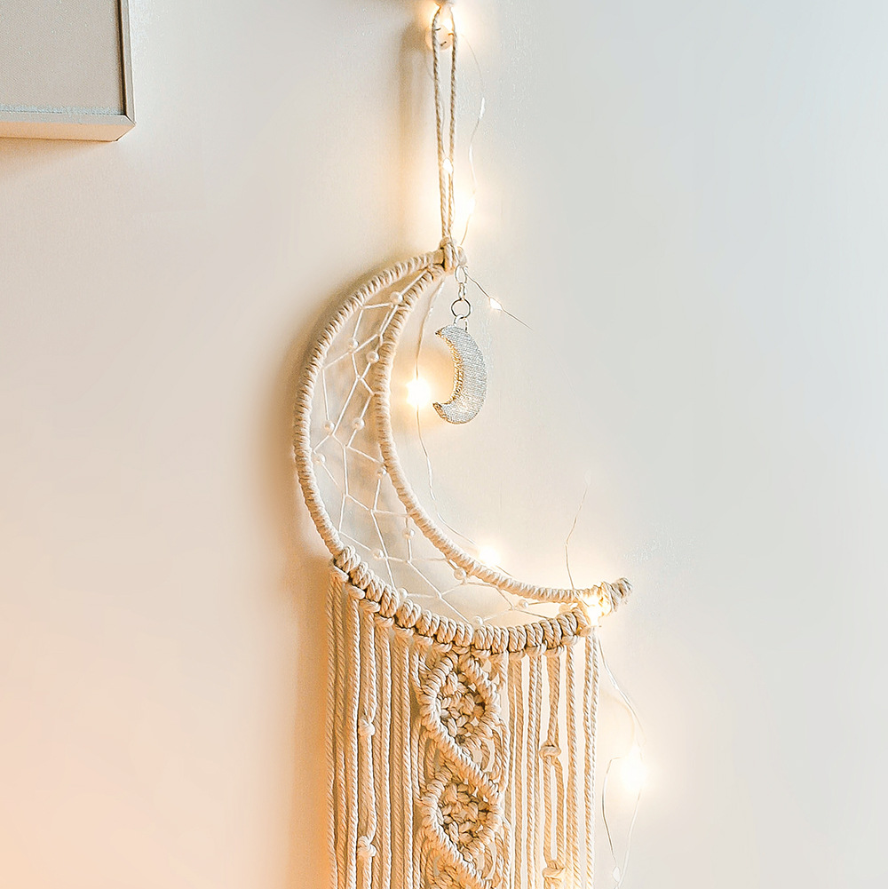 Macrame 드림 캐처 Boho 홈 장식 문 라마단  - Baby Nursery Products 리뷰 및 가격