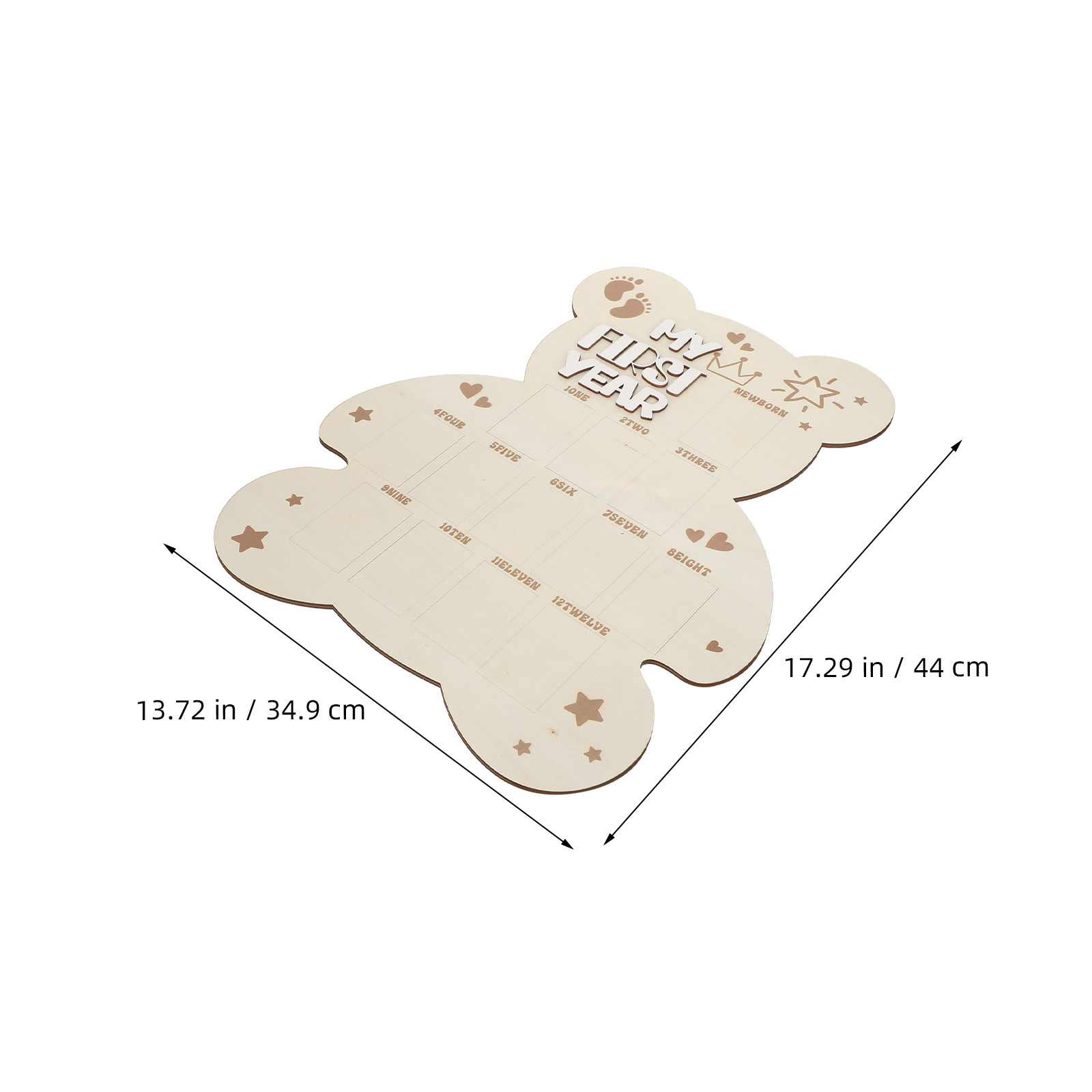 나무 아기 사진 보드 첫해 사진 액자 신생아 사진 소품 - Baby Nursery Picture Frames 리뷰 및 가격
