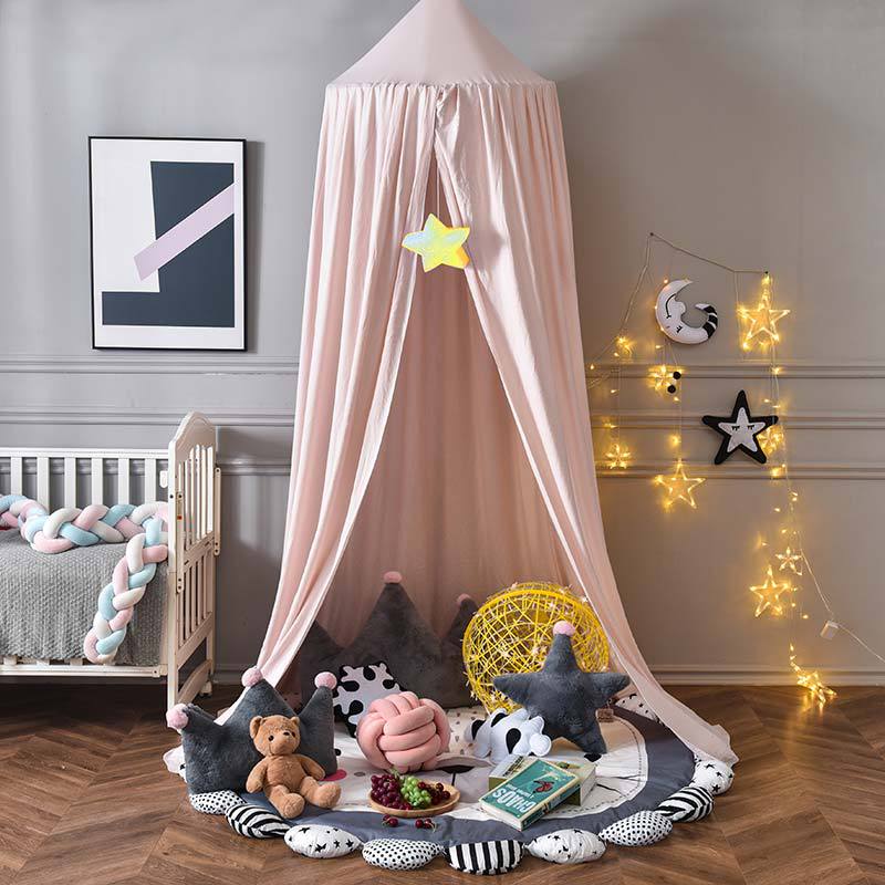 어린이 모기장 아기 침대 커튼 걸이식 텐트 침대 장식, - Baby Nursery Equipment 리뷰 및 가격