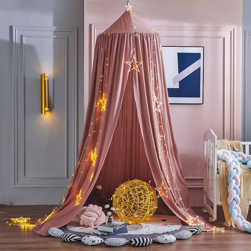 어린이 모기장 아기 침대 커튼 걸이식 텐트 침대 장식, - Baby Nursery Equipment 리뷰 및 가격