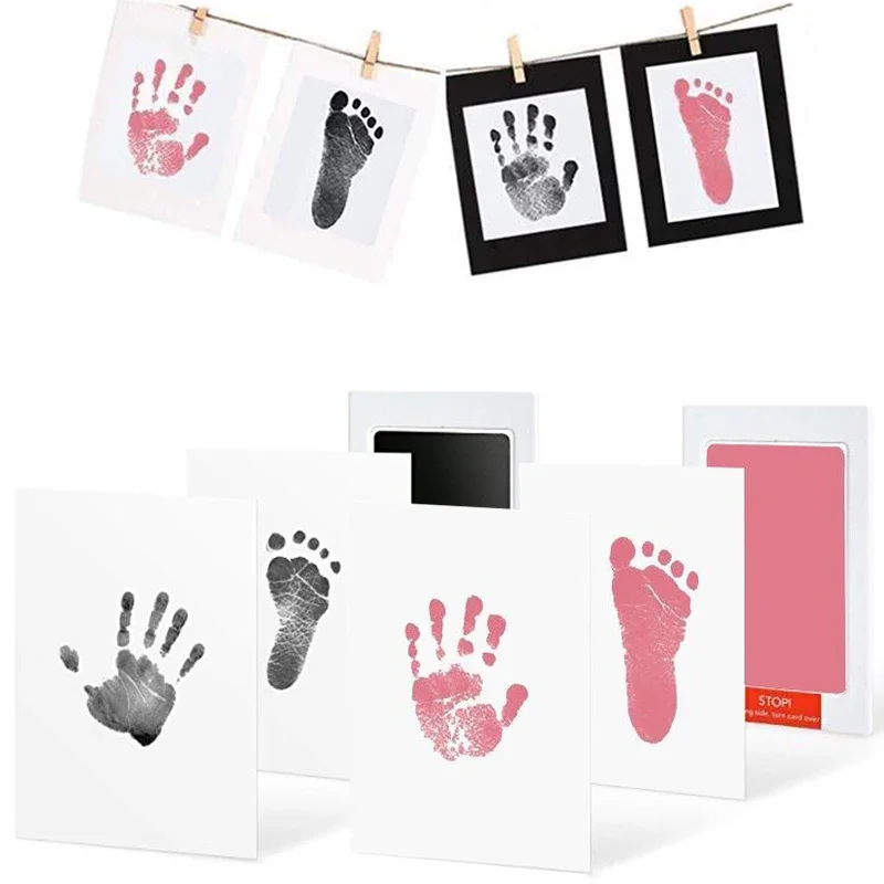 안전한 무독성 아기 발자국 손자국 터치 없음 피부 무  - Footprint Ink Kit 리뷰 및 가격